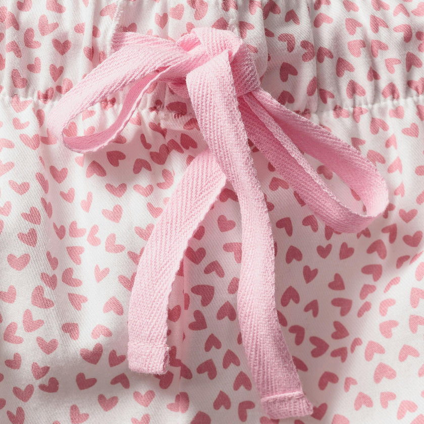 Women's Twill Pajama Set in Sweethearts