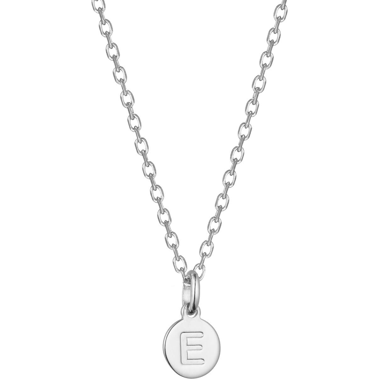 Children's Personalized Letter Pendant Necklace, Sterling Silver