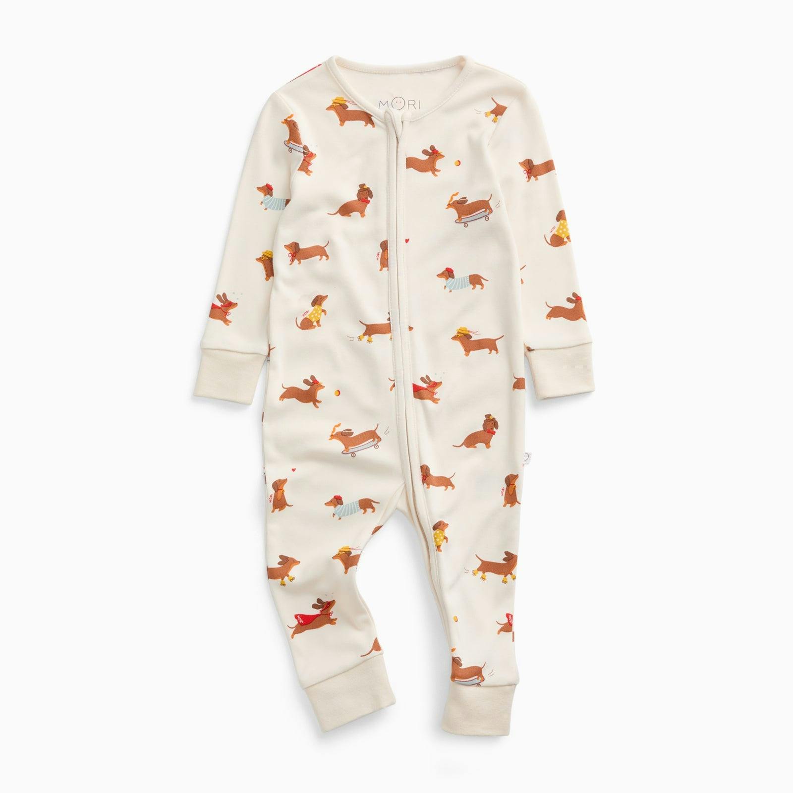 Sausage Dog Clever Zip Romper