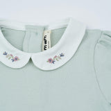 Camila White Collar Top