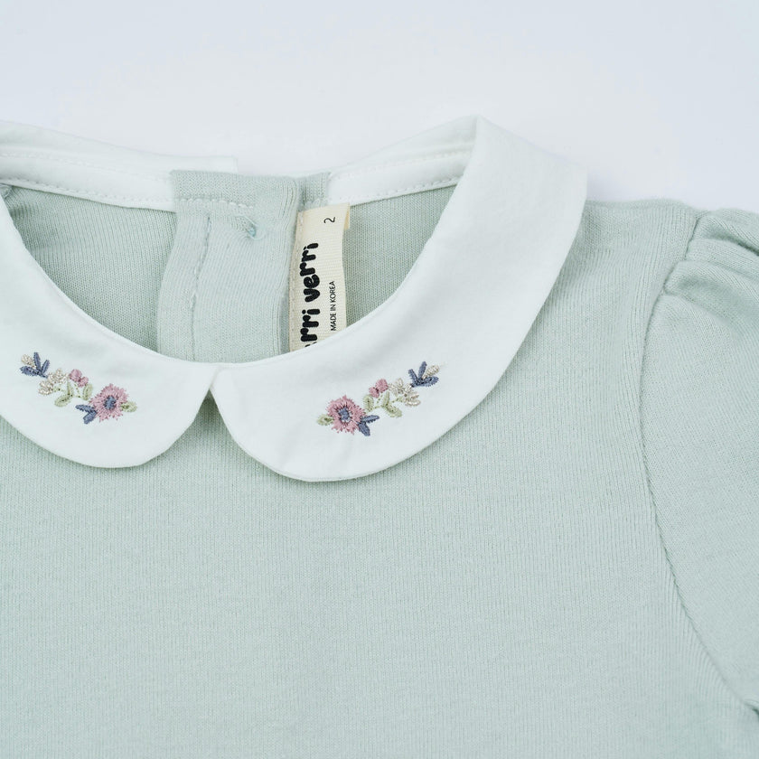 Camila White Collar Top