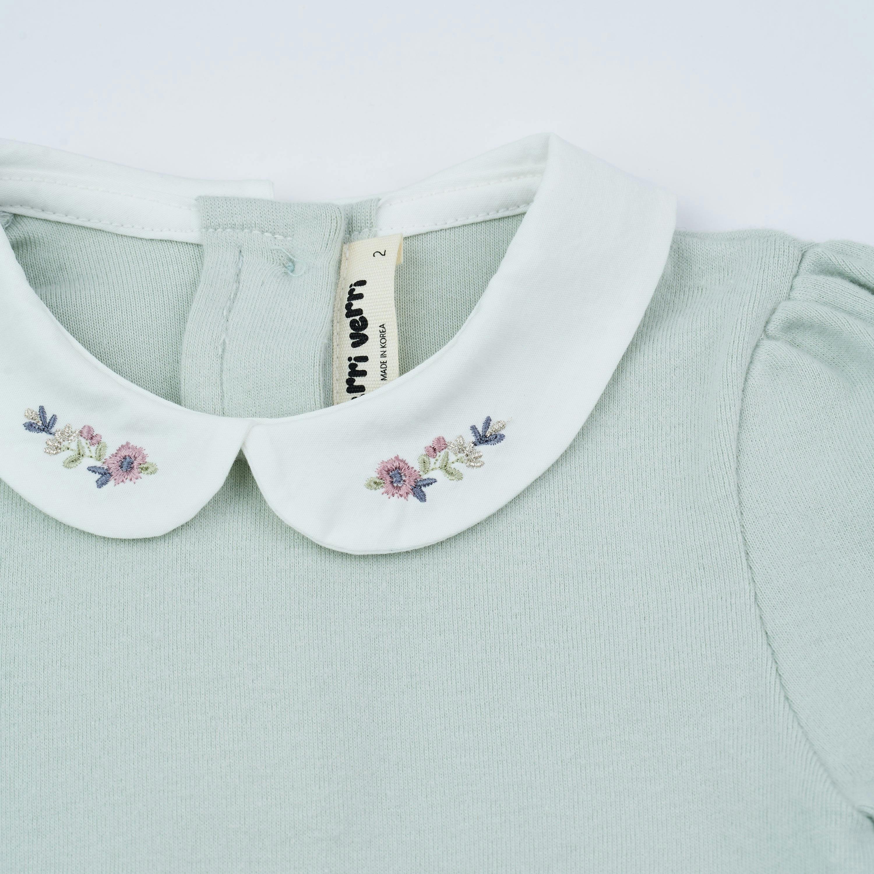 Camila White Collar Top
