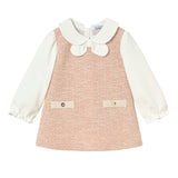 Pink Textured Baby Dress