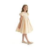 Champagne Barrymore Teacup Button Dress