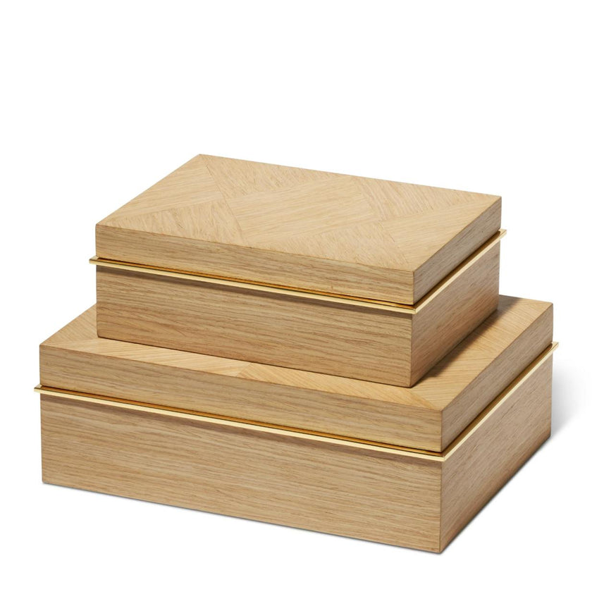 Marcello Wood Box, Beige