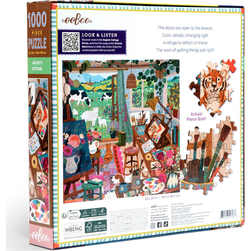Piece&Love: Artist's Cottage - 1000 pc Puzzle