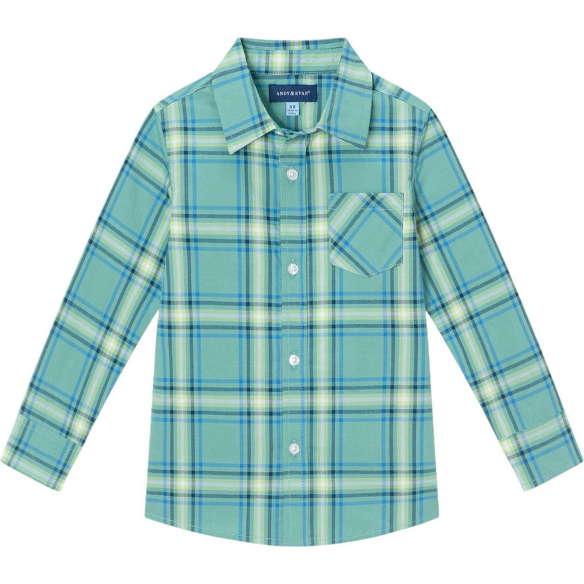 Kids Plaid Buttondown Shirt