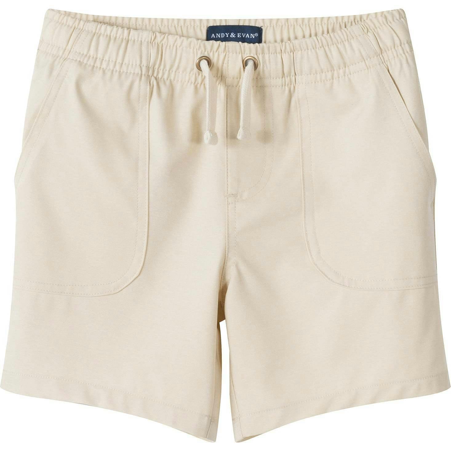 Boys Beige Textured Linen Shorts | Beige