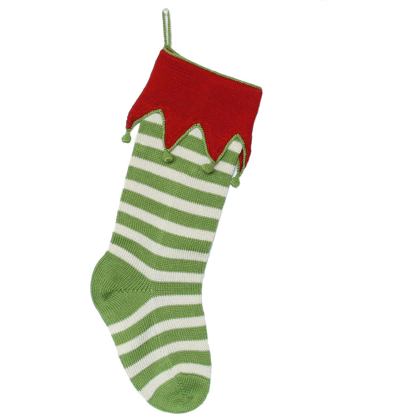Elf Cuff Stripe Stocking