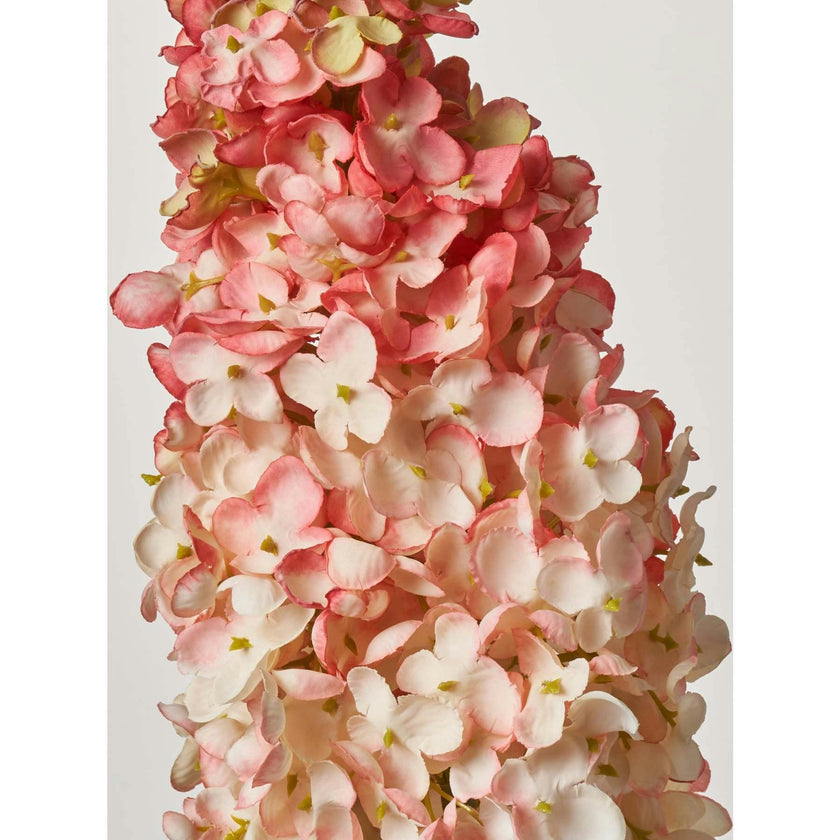 Light Pink Silk Pee Gee Hydrangea Single Long Stem Spray - 36"