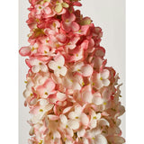 Light Pink Silk Pee Gee Hydrangea Single Long Stem Spray - 36"