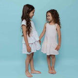 Round Neck 2-Layered Dress With Matching Shorts