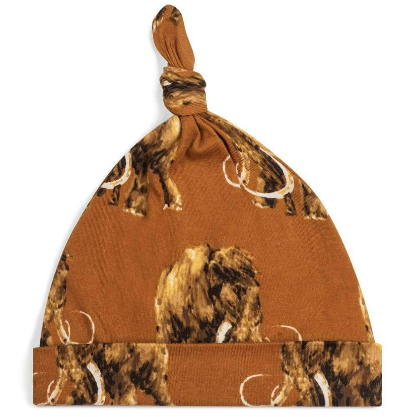 Woolly Mammoth Organic Cotton Knotted Beanie Hat