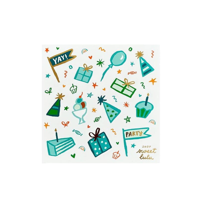 Sweet Celebrations Sticker Set - Blue