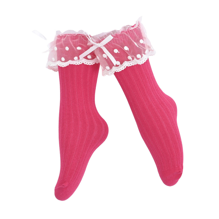 Ankle Skirt Polka Bow Socks