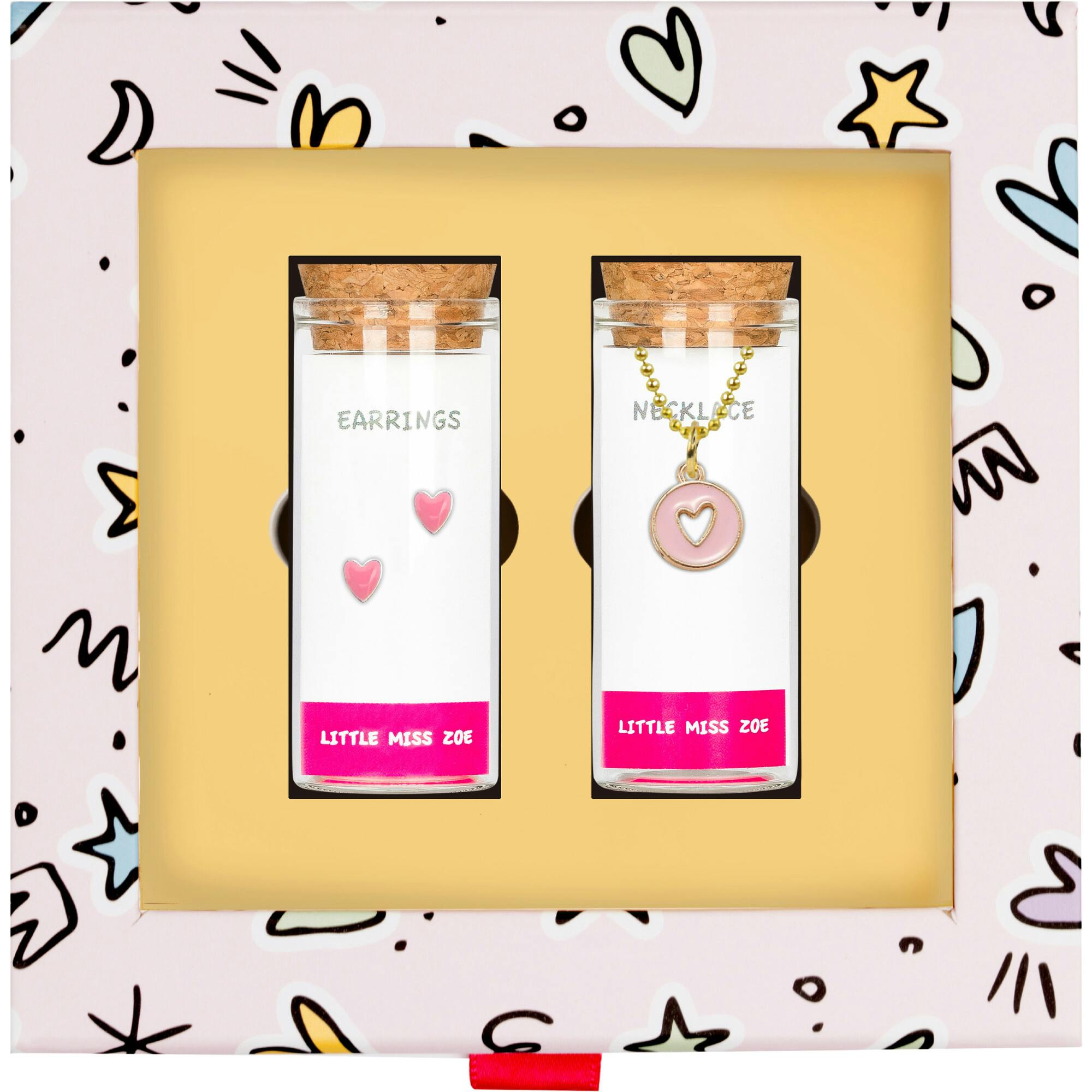 Heart Necklace and Earrings Gift Set