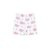 Bubbly Whale with Bow  Pink - Loungewear Short Set