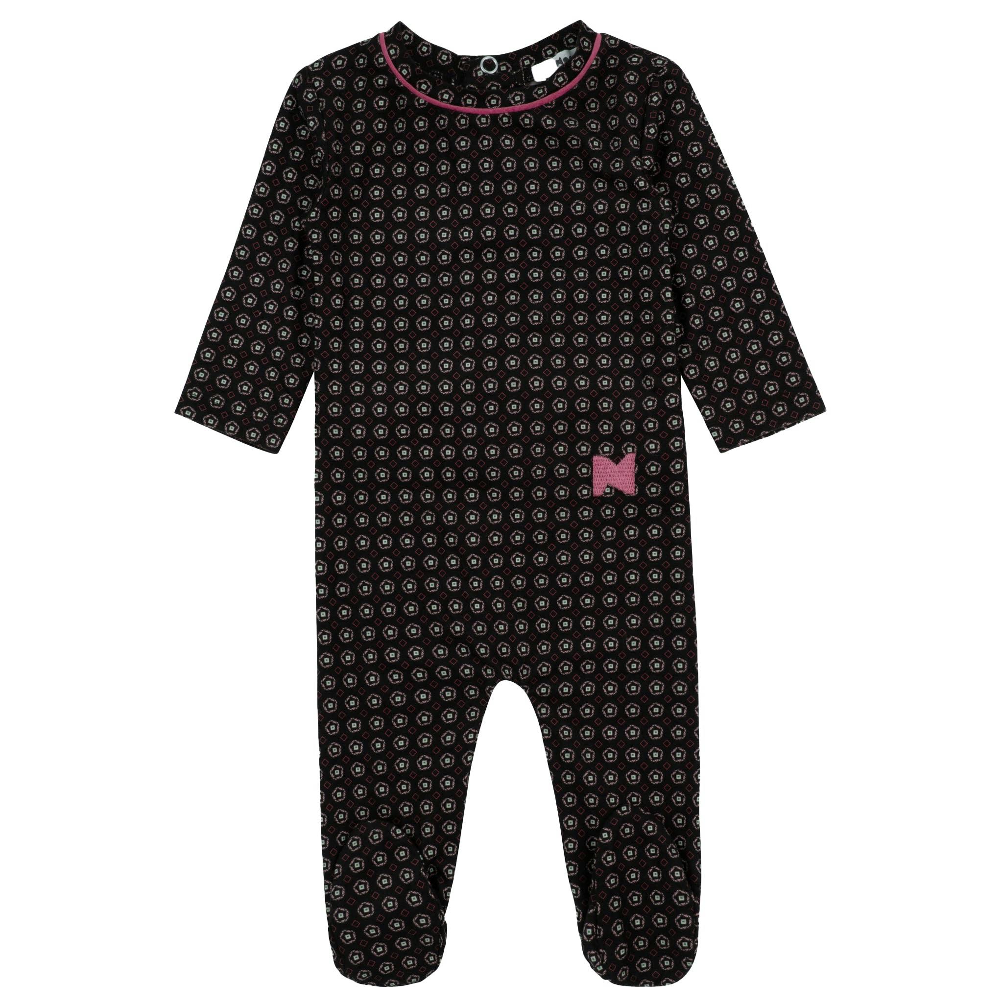 Bamboo Pattern Footie, Girls
