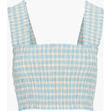 The Azalea Nap Top - Blue/Red Gingham