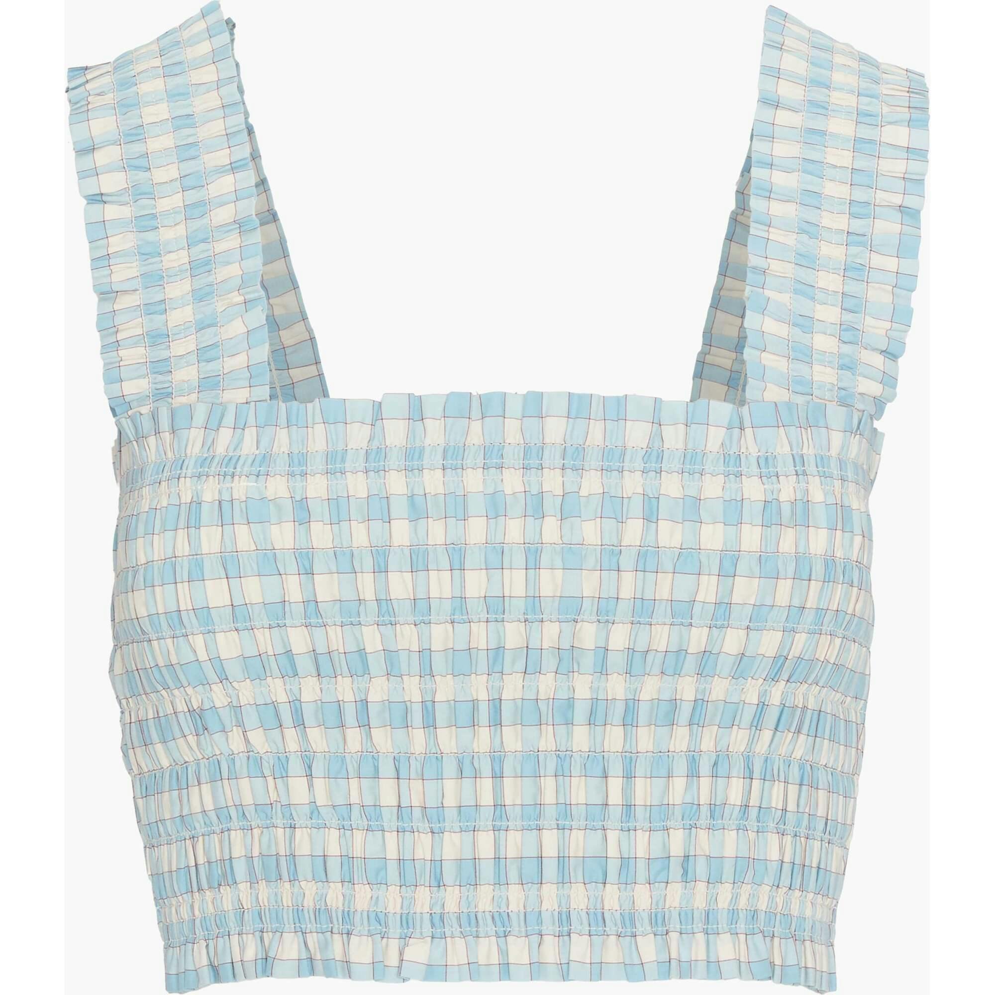 The Azalea Nap Top - Blue/Red Gingham