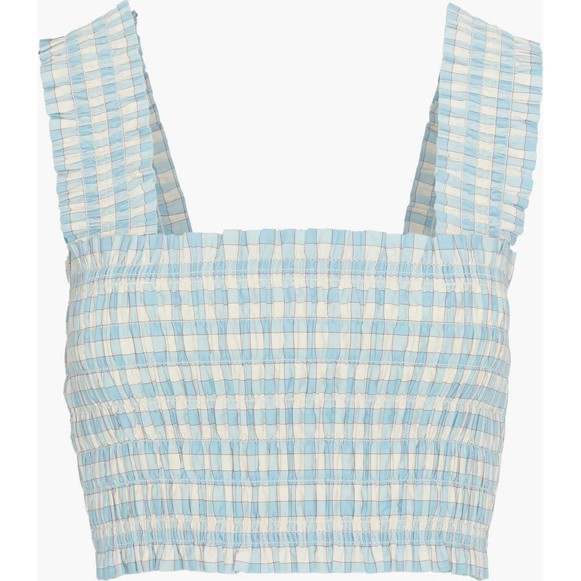 The Azalea Nap Top - Blue/Red Gingham