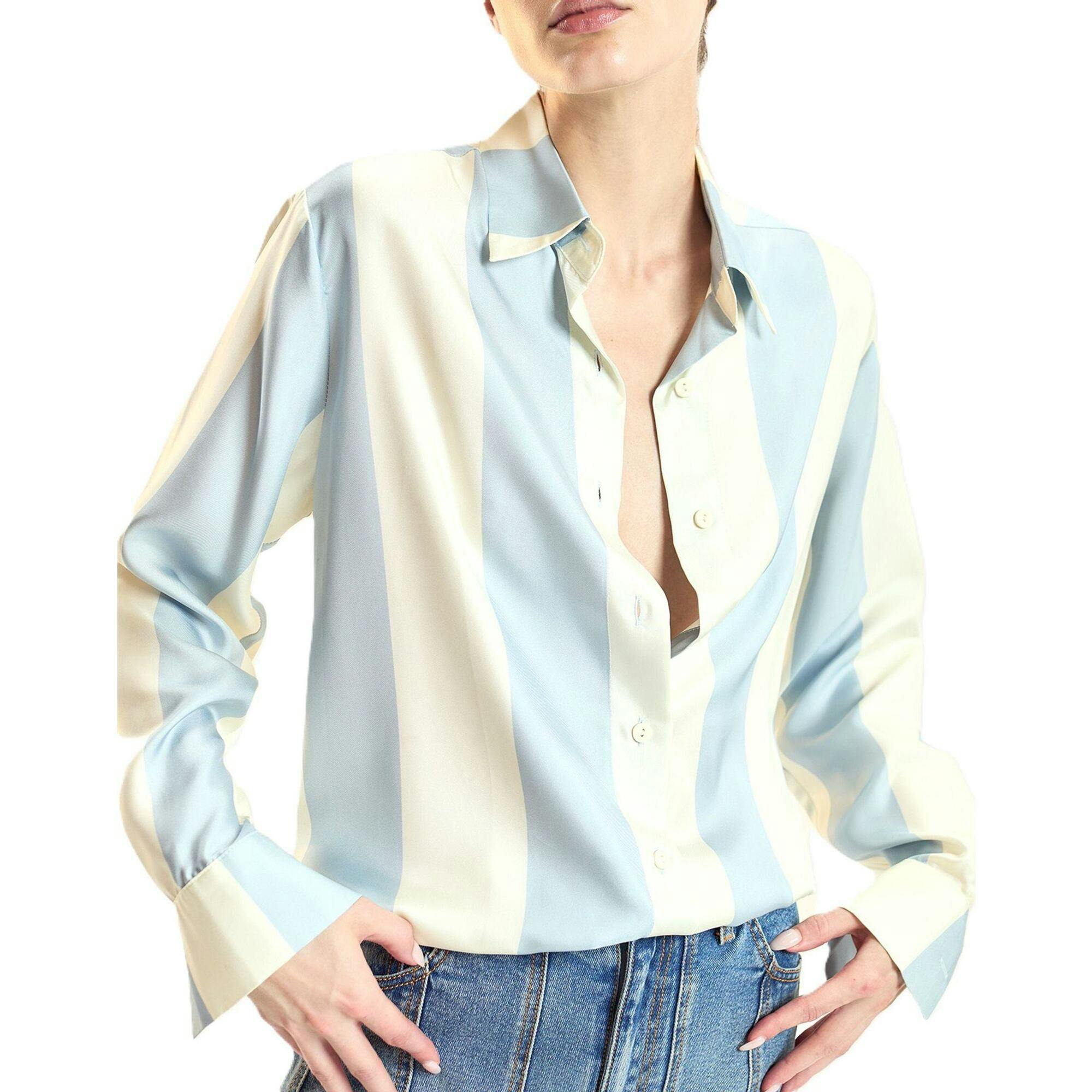 Collectible Stripe Silk Shirt