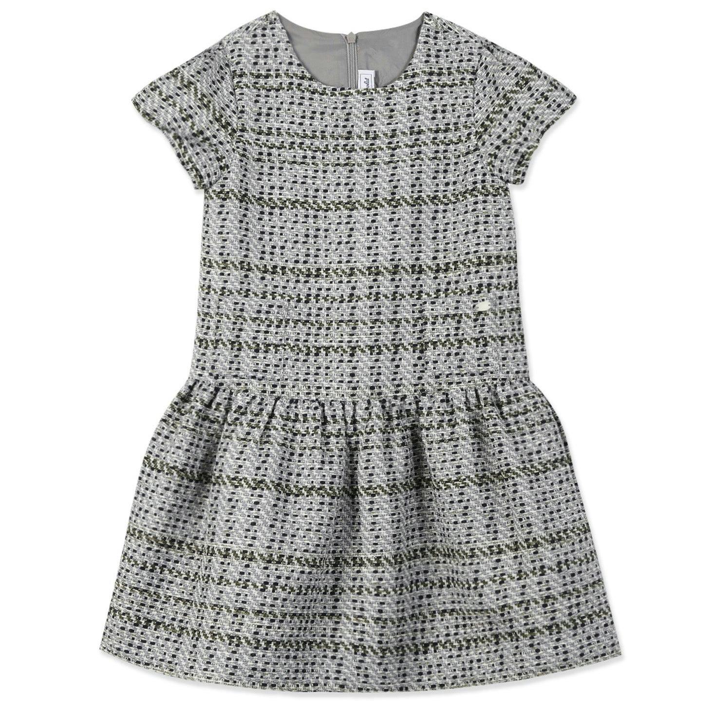 TARTINE ET CHOCOLAT Storm Green Jacquard Party Dress
