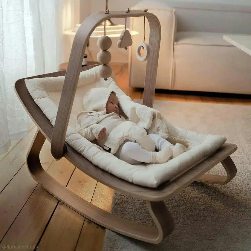 LEVO Baby Rocker in natural wood