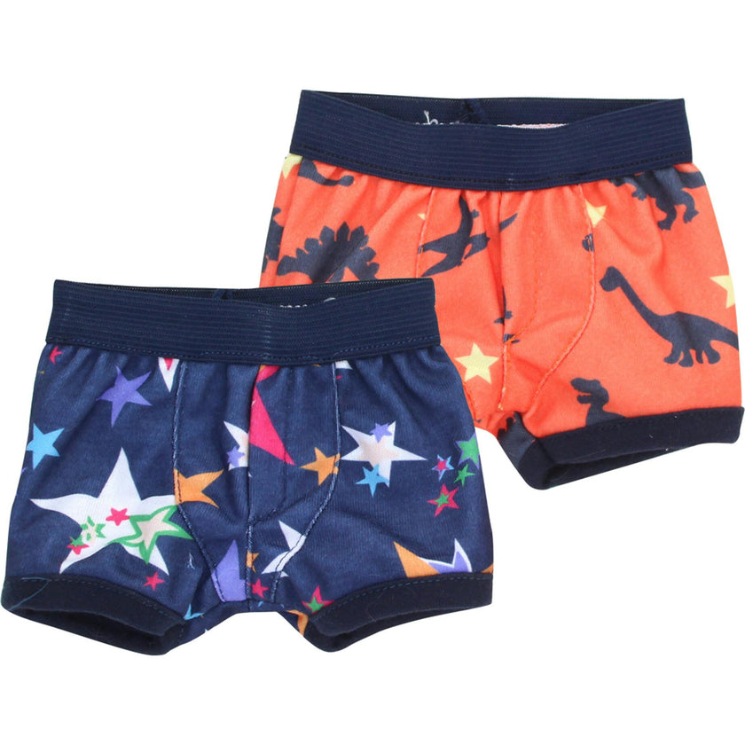Sophia's 2-Pack of Printed Briefs for 18'' Boy Dolls, Multi