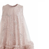Pink Evangeline Sequin Tulle Dress