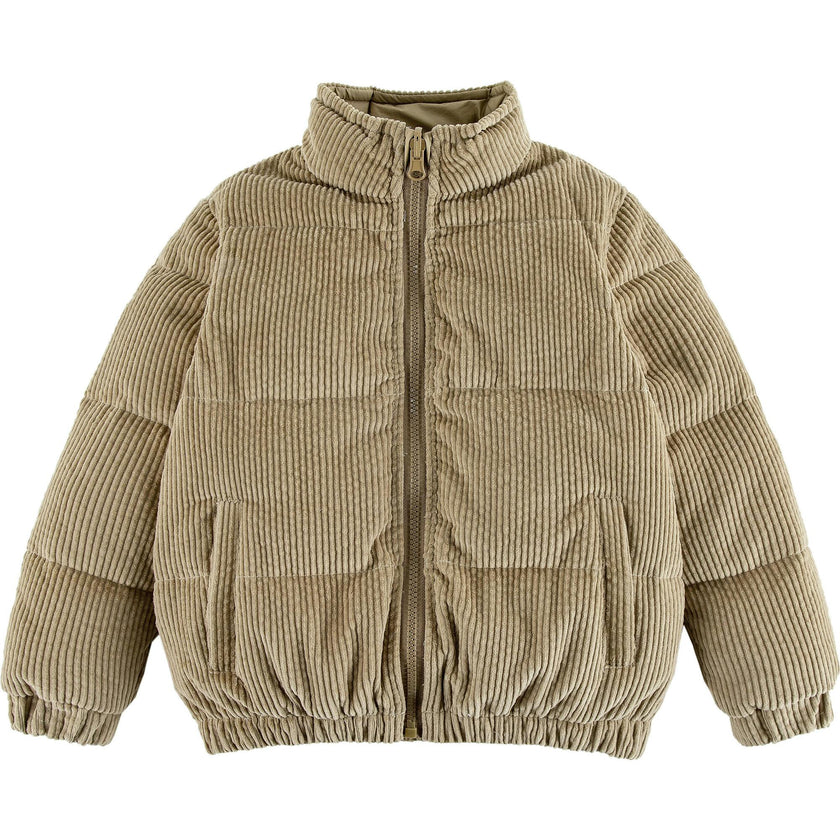 Jo High Neck Puffer 2-Pocket Zipper Down Jacket