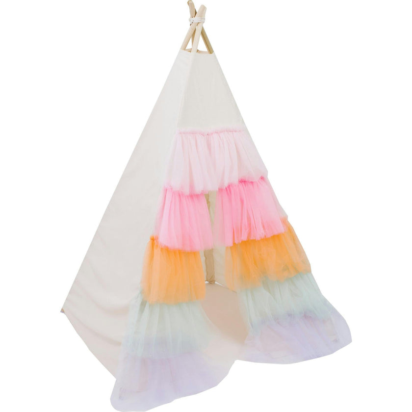 Ruffled Tulle Play Tent