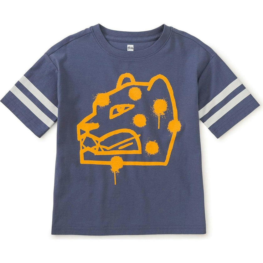 Graffiti Jaguar Sporty Tee, Blue