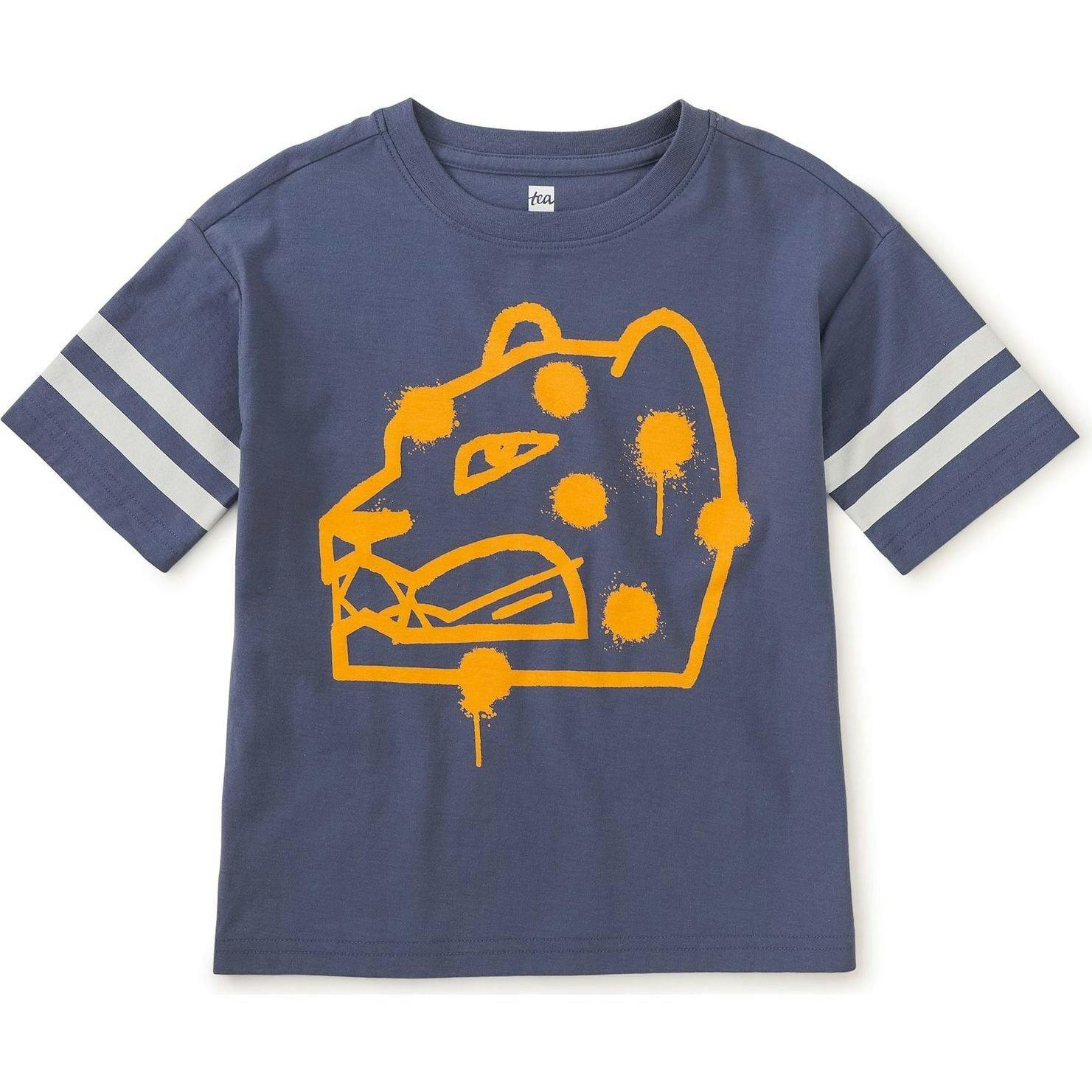 Graffiti Jaguar Sporty Tee, Blue