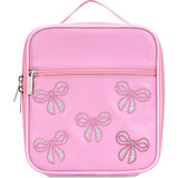 Pink Glitter Bows Lunch Tote