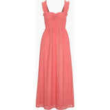 The Rosetta Nap Dress - Coral Voile Broderie