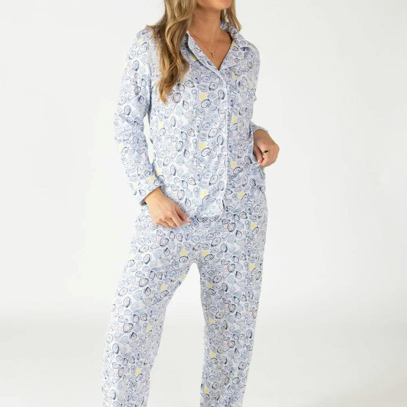 Rhode Island Women’s Front Long Pajama Set