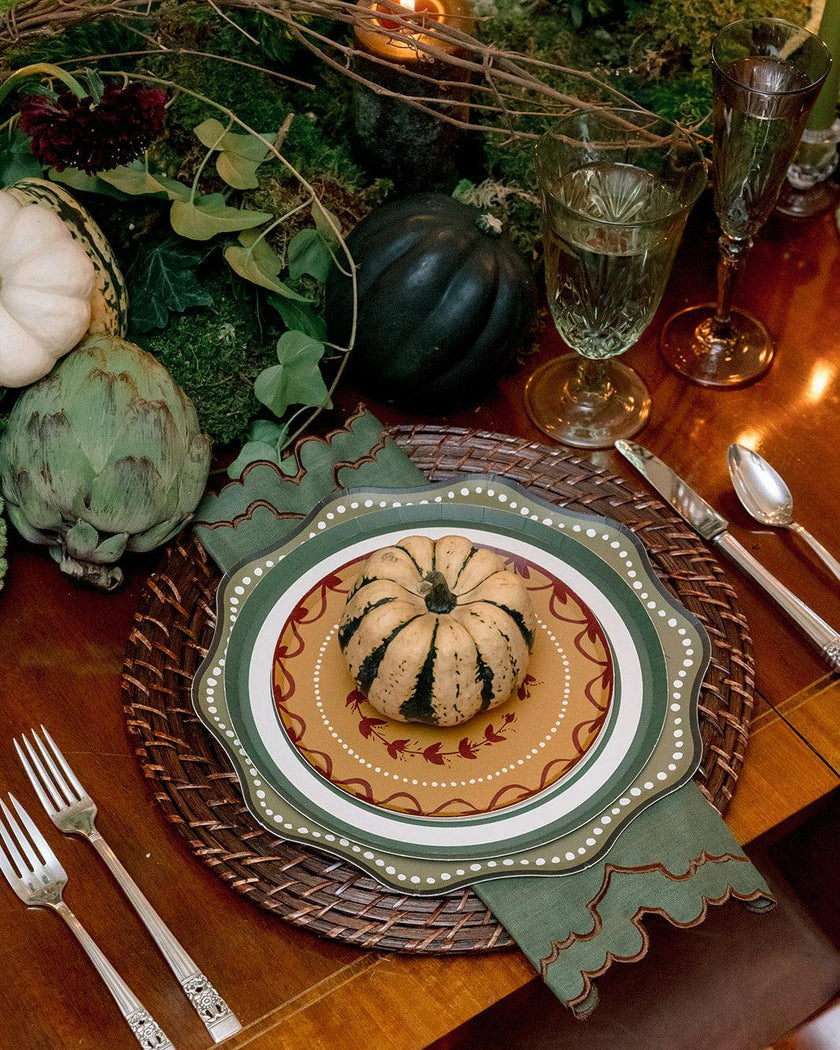 Charlotte Dinner Plate Set - Olive