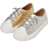 Marcy Tri-Color Leather Sneakers