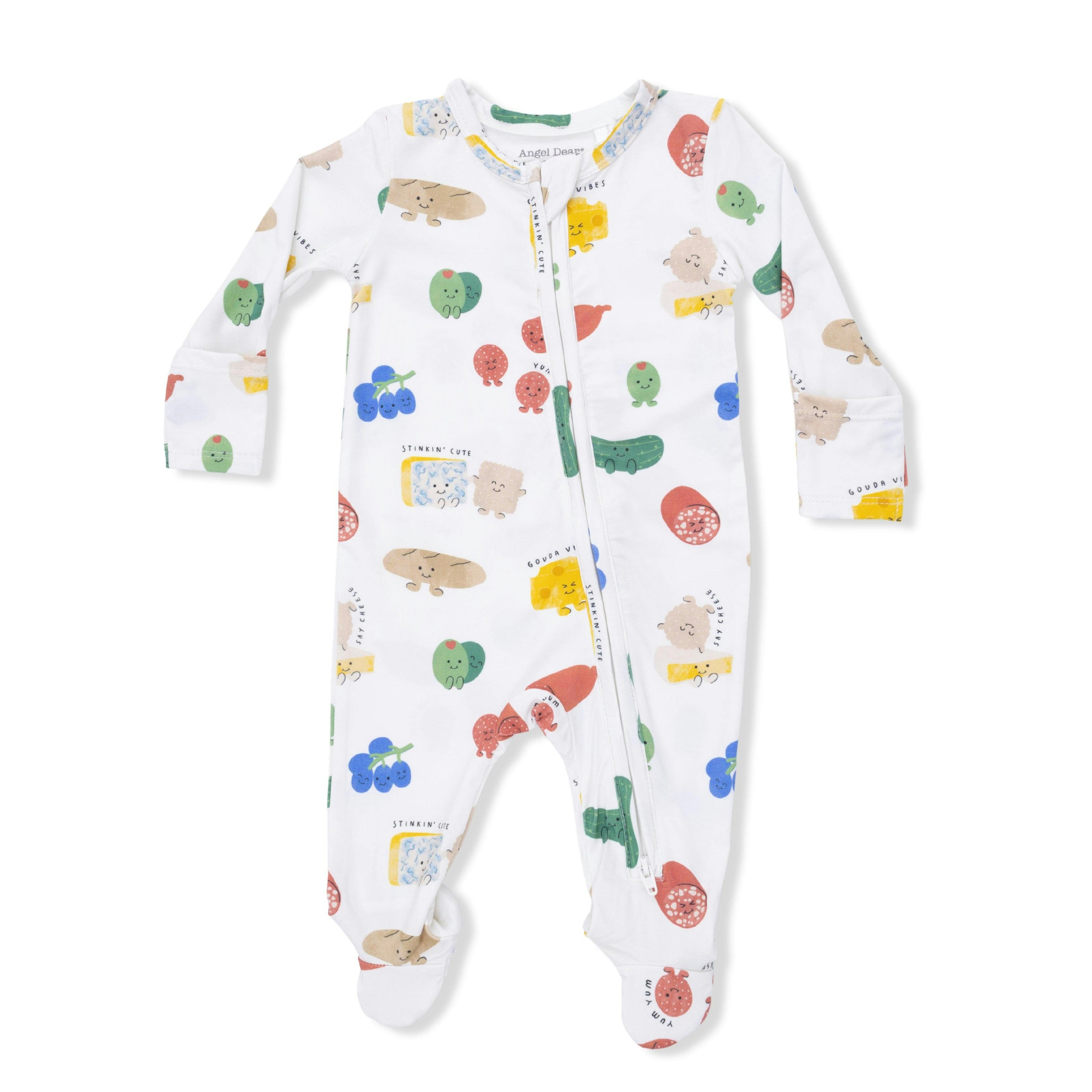 Charcuterie Cuties - 2 Way Zipper Footie