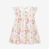 Janey Collared Smocked Ruffled Dress