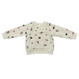 Girls Fleece Sweatshirt in Wild Stem