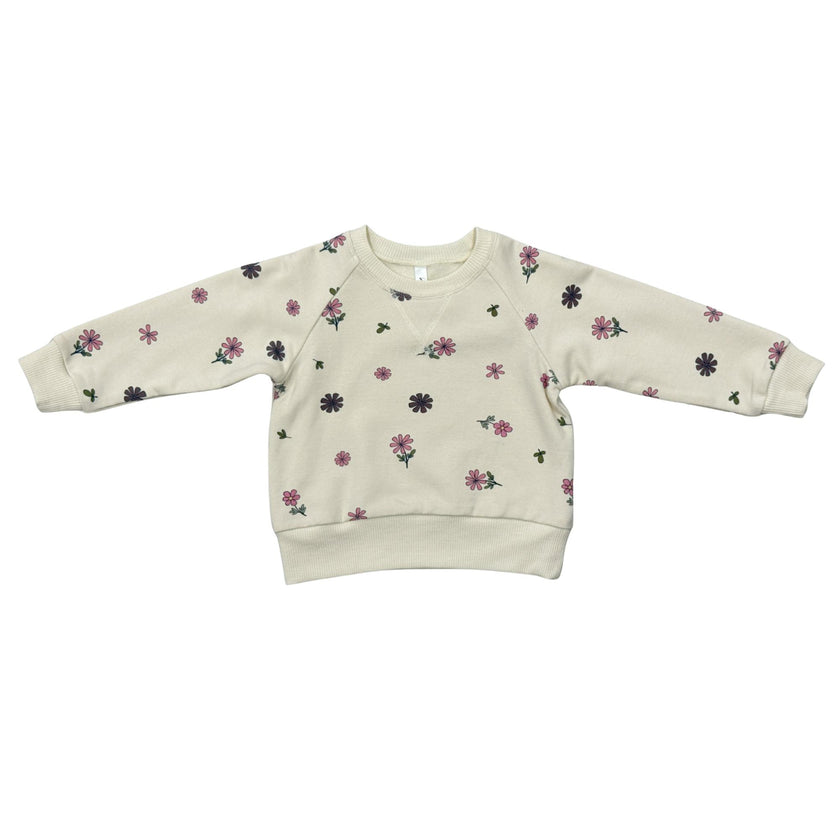 Girls Fleece Sweatshirt in Wild Stem