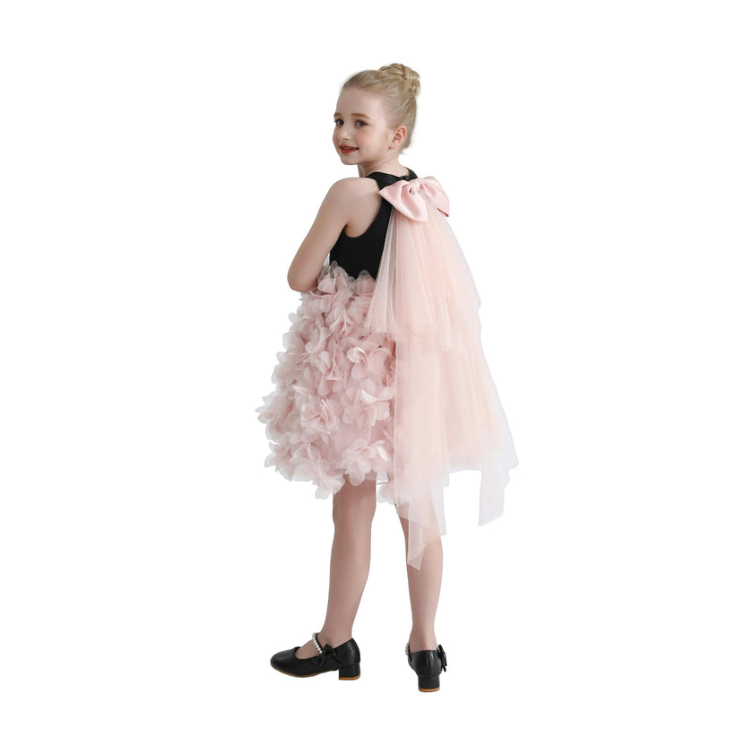 Pink Valentina Tulle Bow Gown