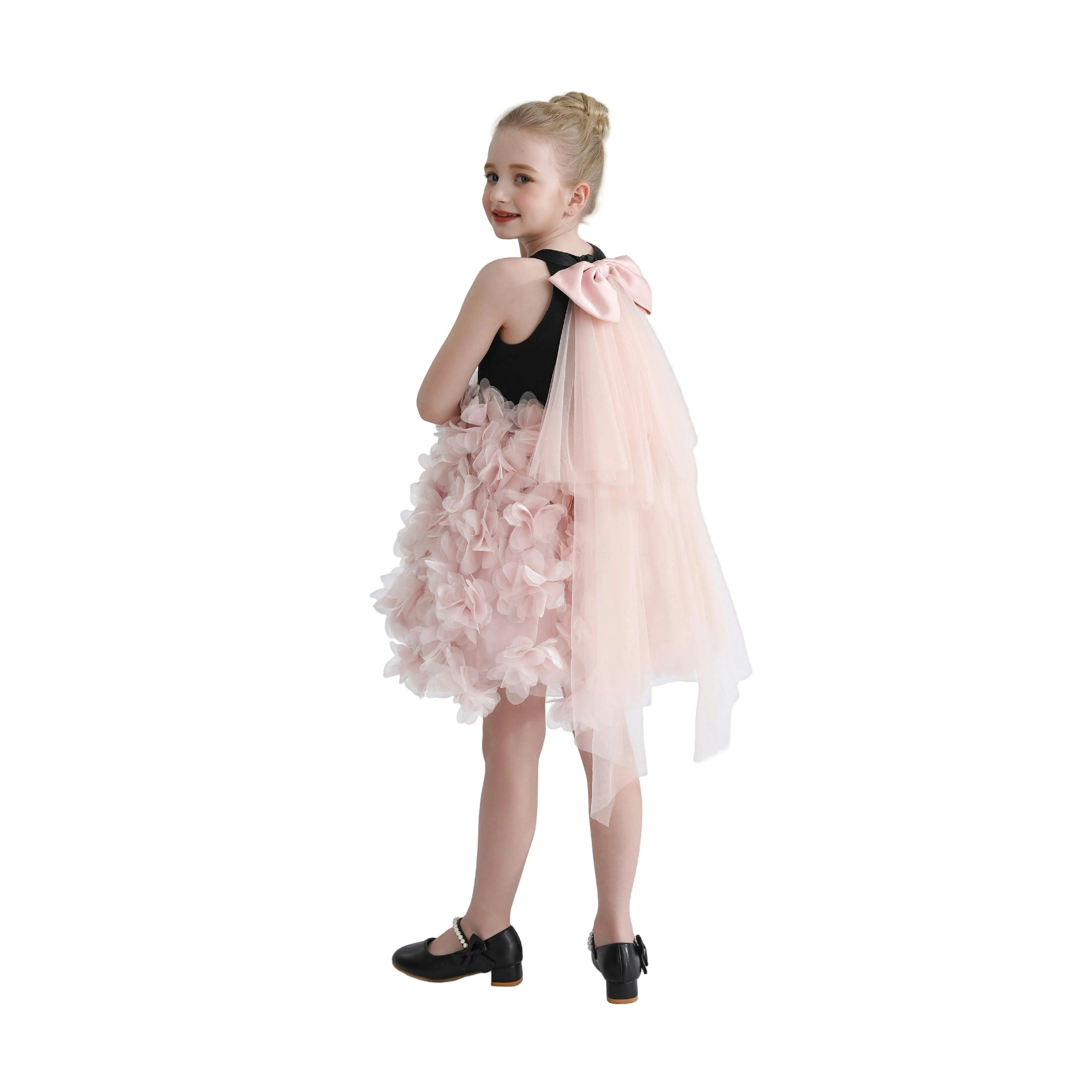 Pink Valentina Tulle Bow Gown