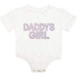 Daddy's Girl Patch Short Sleeve Romper - White