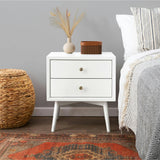 Palma Nightstand Assembled in Warm White