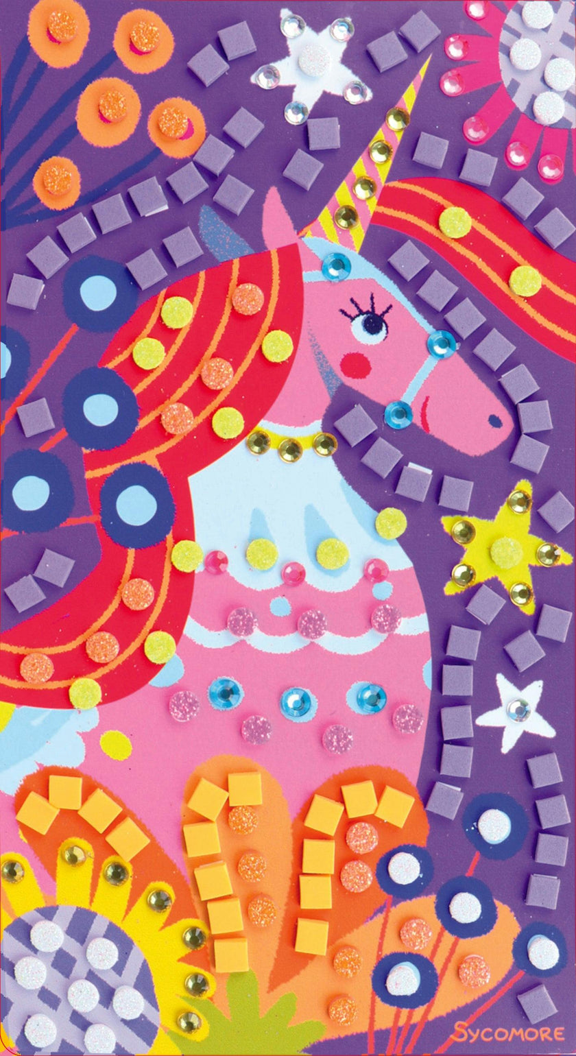 Stick'N Fun - XS Mosaics Unicorns - 5y+