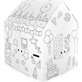 32" x 26.5" x 40.5 Decorate & Personalize Cardboard Playhouse Birthday Edition