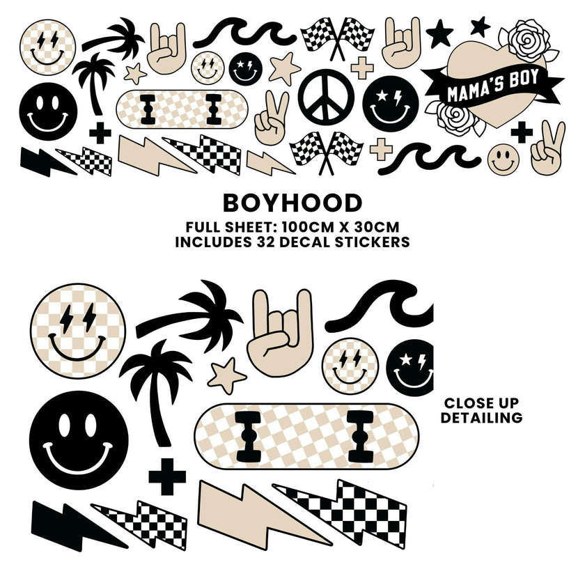 Peel & Stick Fabric Wall Stickers